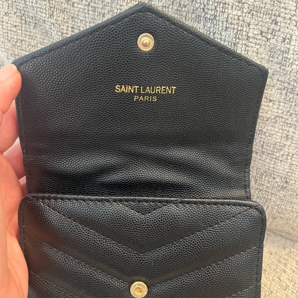 YSL | Saint Laurent Black Small Envelope Wallet | NWOT - Picture 2 of 4